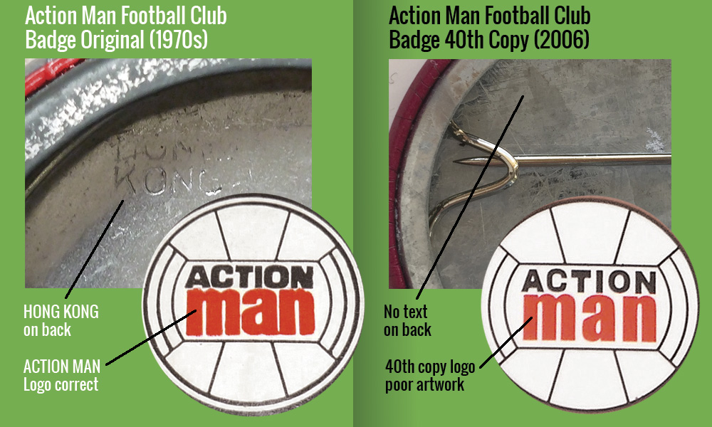 Action Man Pin Badges