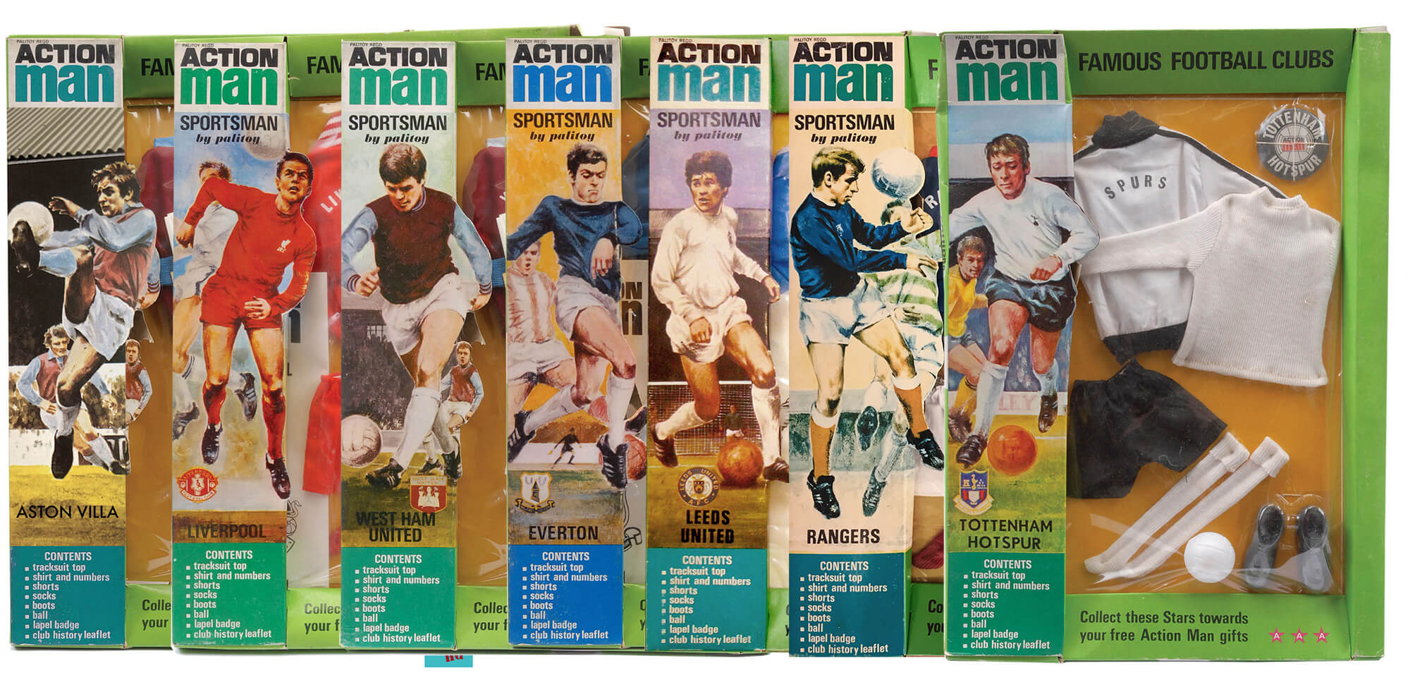 Action Man Football Clubs boxes