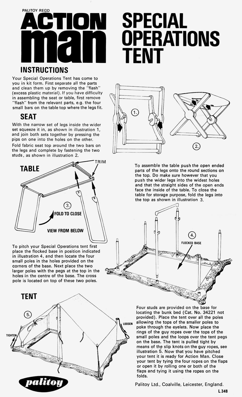 Action Man Special Operations Tent Instructions