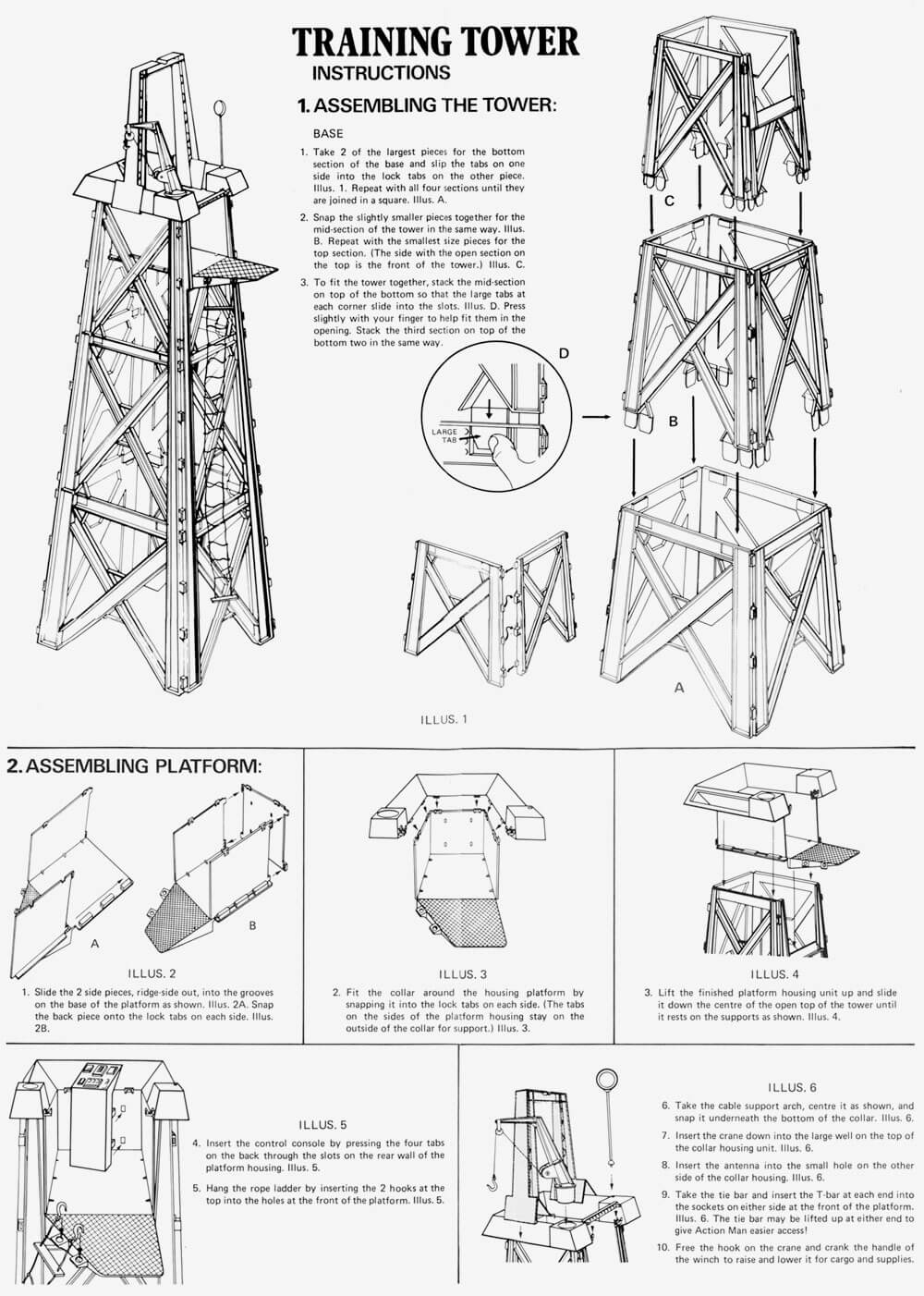 Action Man Training Tower Instructions