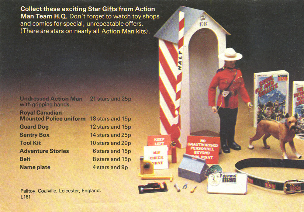 Action Man 1967 Star Card