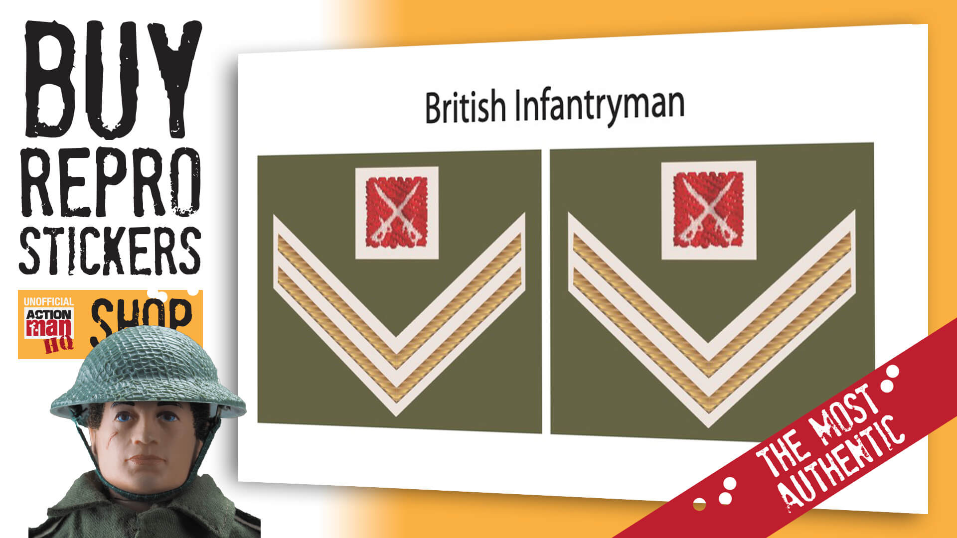 Action Man British Infantry Patches