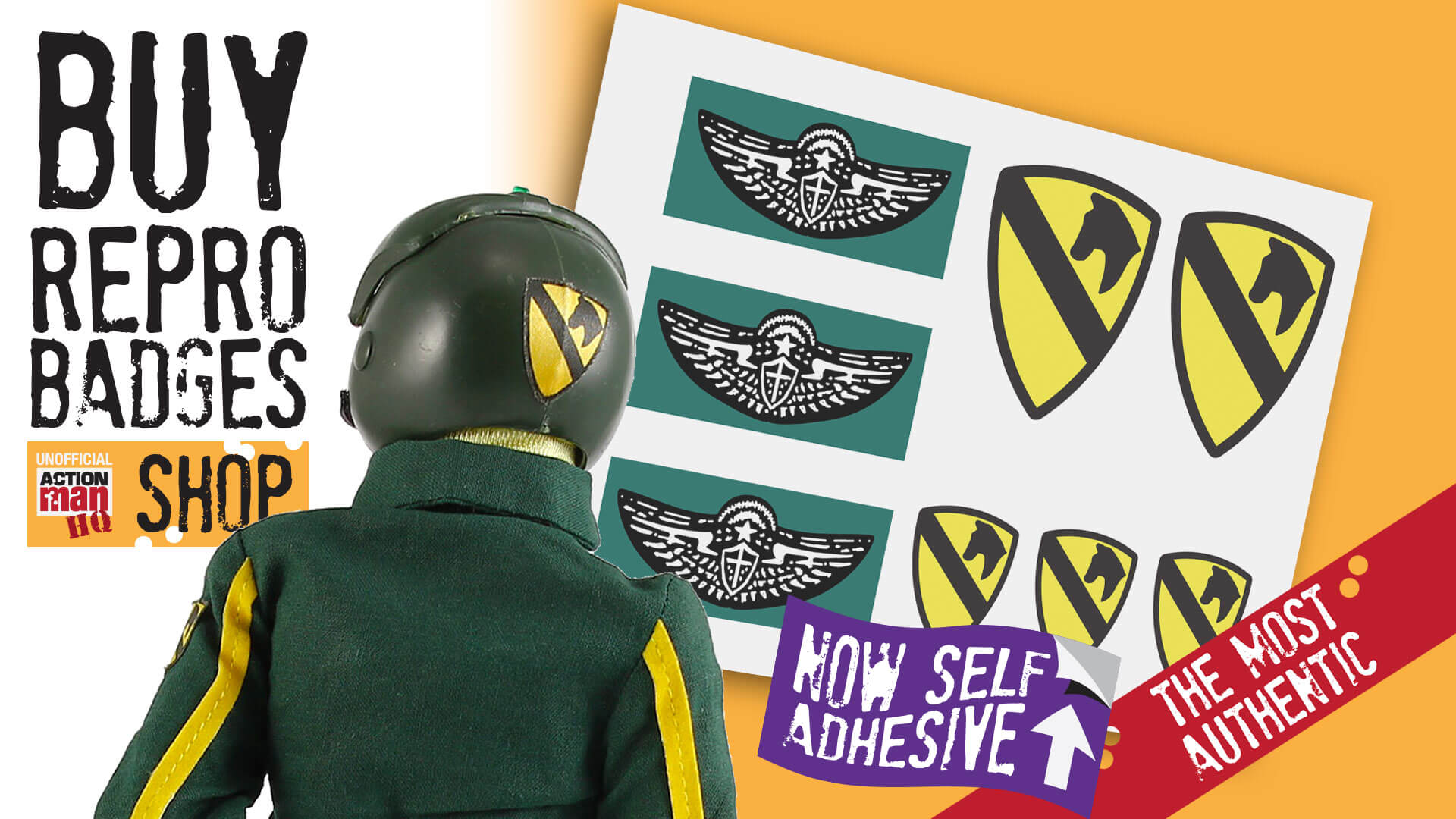 Action Man Helicopter Pilot Badges